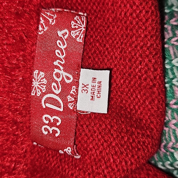 33 Degrees Ugly Holiday Sweater Size 3X - Picture 3 of 6